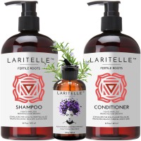Laritelle Organic Hair Care Set Fertile Roots: Shampoo 17.5 oz + Conditioner 16 oz + Bonus Post-Shampoo Hair Strengthening Treatment Laritelle Organic Hair Care Set Fertile Roots: Shampoo 17.5 oz + Conditioner 16 oz + Bonus Post-Shampoo Hair Strengthening Treatment