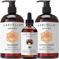 Laritelle Organic Hair Care Set Sensual Bliss: Shampoo 17.5 oz + Conditioner 16 oz + Hair Loss Treatment 4 oz Laritelle Organic Hair Care Set Sensual Bliss: Shampoo 17.5 oz + Conditioner 16 oz + Hair Loss Treatment 4 oz