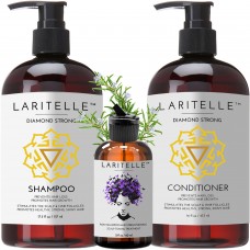 Laritelle Organic Hair Care Set Diamond Strong: Shampoo 17.5 oz + Conditioner 16 oz + Bonus Post-Shampoo Hair Strengthening Treatment Laritelle Organic Hair Care Set Diamond Strong: Shampoo 17.5 oz + Conditioner 16 oz + Bonus Post-Shampoo Hair Strengthening Treatment