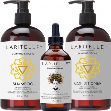 Laritelle Organic Hair Care Set Diamond Strong: Shampoo 17.5 oz + Conditioner 16 oz + Hair Loss Treatment 4 oz Laritelle Organic Hair Care Set Diamond Strong: Shampoo 17.5 oz + Conditioner 16 oz + Hair Loss Treatment 4 oz