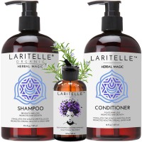 Laritelle Organic Hair Care Set Herbal Magic: Shampoo 17.5 oz + Conditioner 16 oz + Bonus Post-Shampoo Hair Strengthening Treatment Laritelle Organic Hair Care Set Herbal Magic: Shampoo 17.5 oz + Conditioner 16 oz + Bonus Post-Shampoo Hair Strengthening Treatment